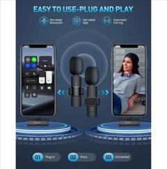Wireless Lavalier Mic – iPhone & Type-C